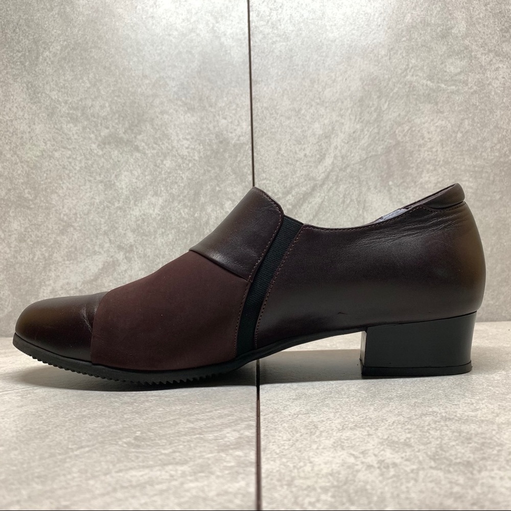 BeautiFeel dark brown leather slip on loafers 41 - Picture 8 of 14